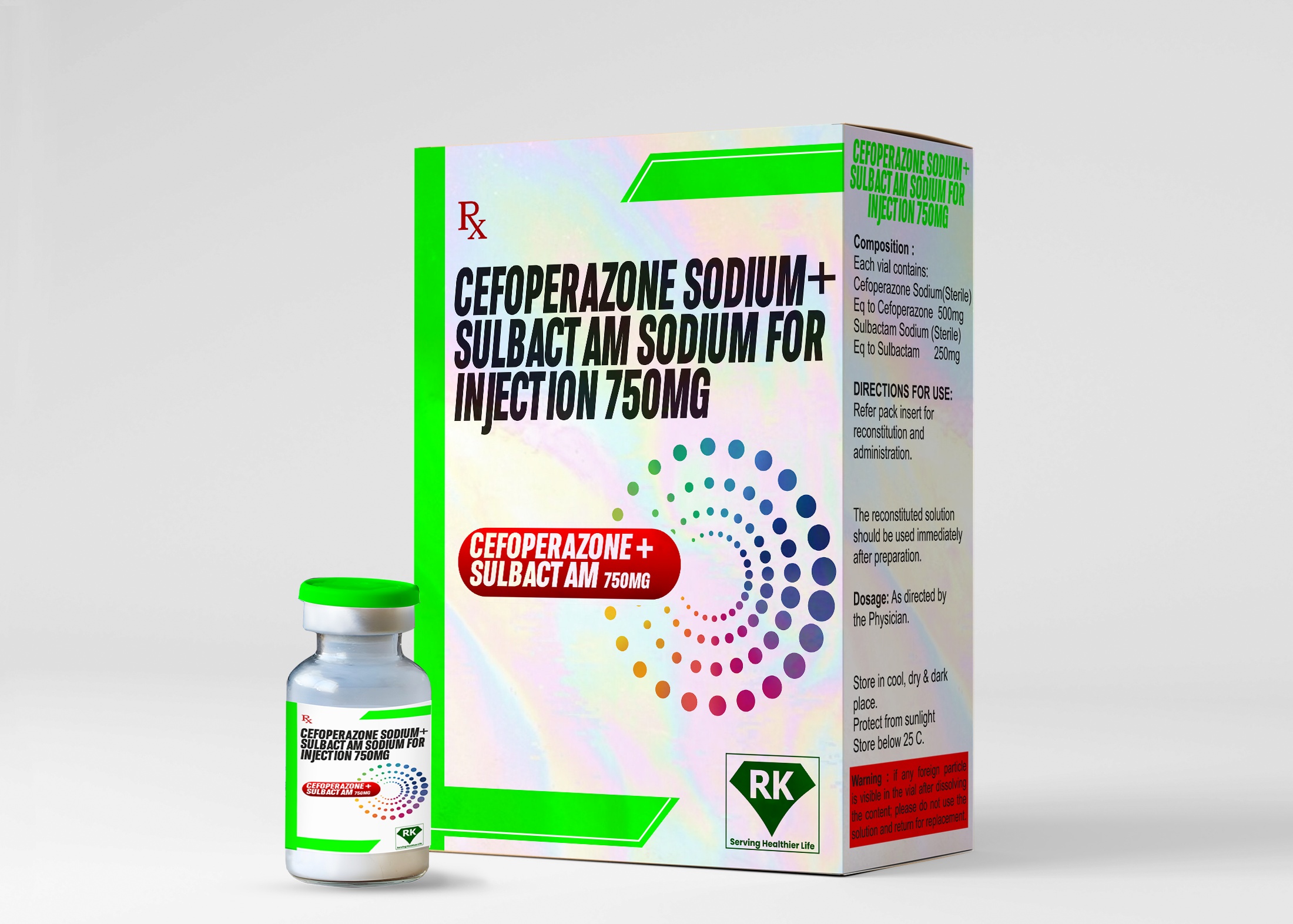 Cefoperazone Sodium & Sulbactam Sodium for Injection 750mg